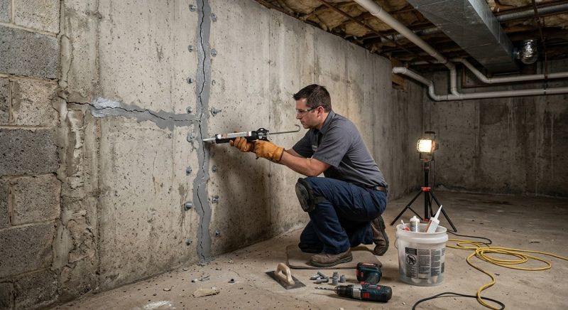 Basement Crack Repair in Prince Georges County, MD