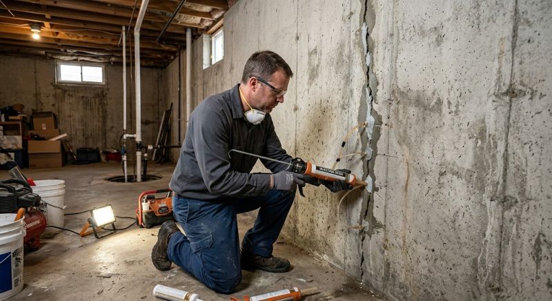 Basement Crack Repair in Prince Georges County, MD