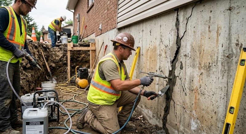 Cracked Foundation Repair in Crofton, MD
