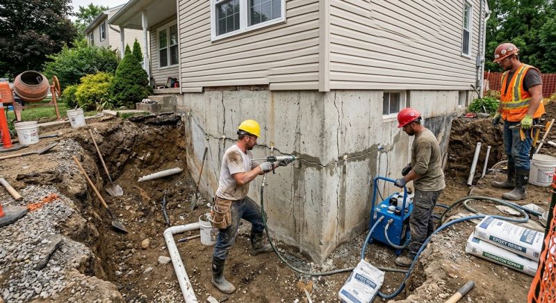 Cracked Foundation Repair in Oakton, VA
