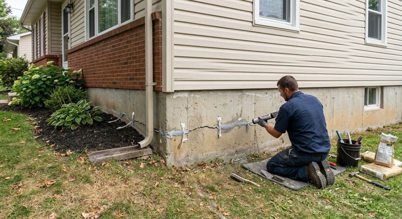 Cracked Foundation Repair in Triangle, VA