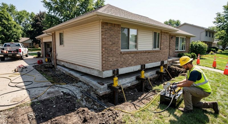 Foundation Lifting in Rockville, MD