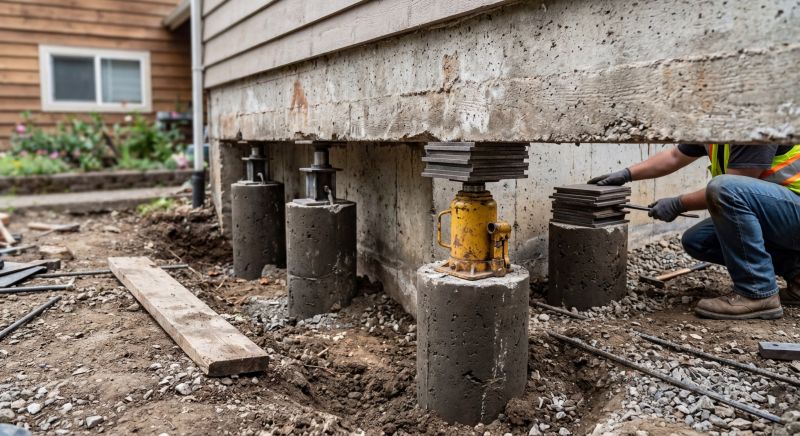 Foundation Pier Leveling in Prince Georges County, MD