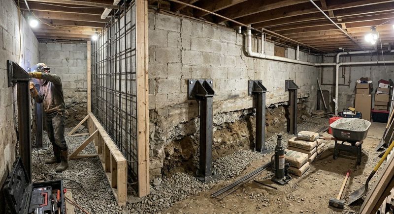 Foundation Stabilizing in Dumfries, VA