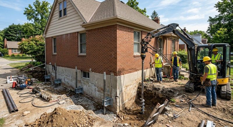 Foundation Stabilizing in Triangle, VA