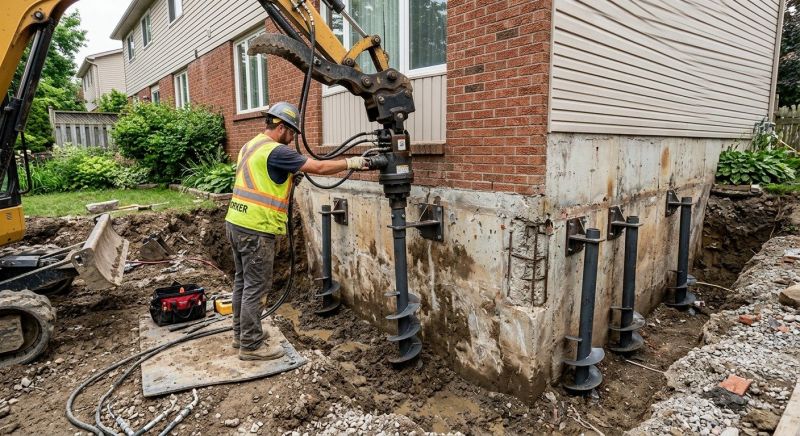 Helical Piers Installation in Prince Georges County, MD