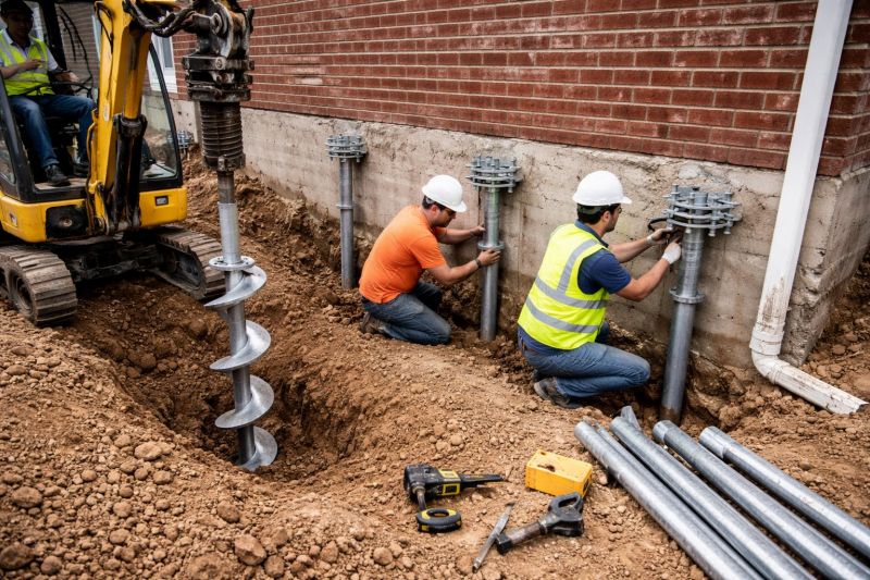 Helical Piers Installation in Prince Georges County, MD
