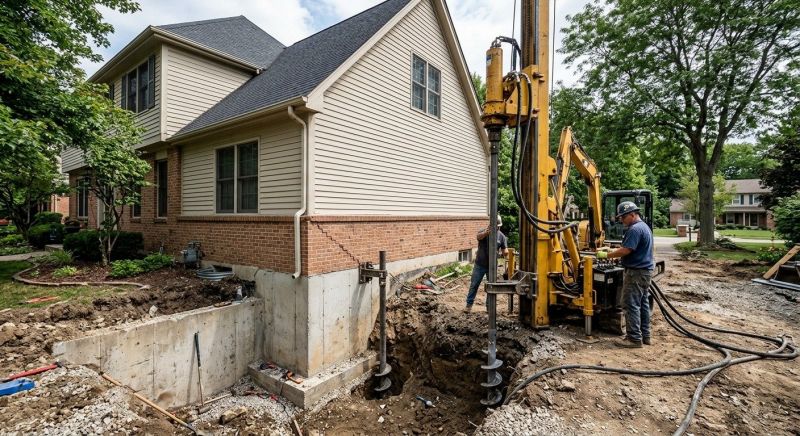Helical Piers Installation in Prince Georges County, MD