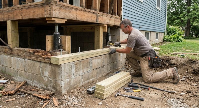 Home Foundation Repair in Chesapeake Beach, MD