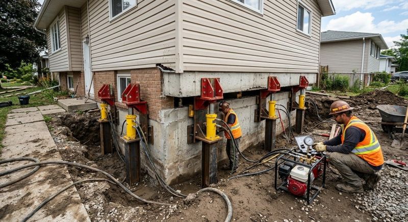 Sinking Foundation Lifting in Prince Georges County, MD