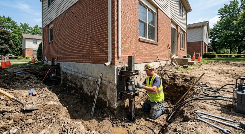 Sinking Foundation Repair in Alexandria, VA