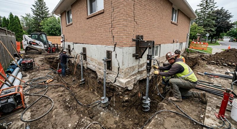Sinking Foundation Repair in Crofton, MD