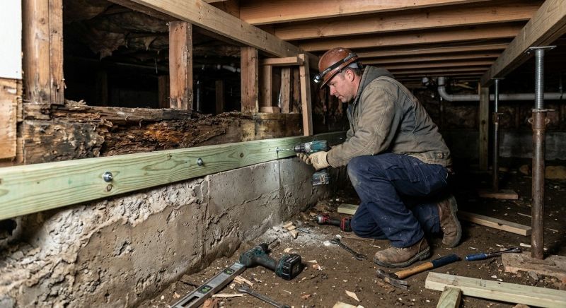 Sinking Foundation Repair in Fairfax, VA