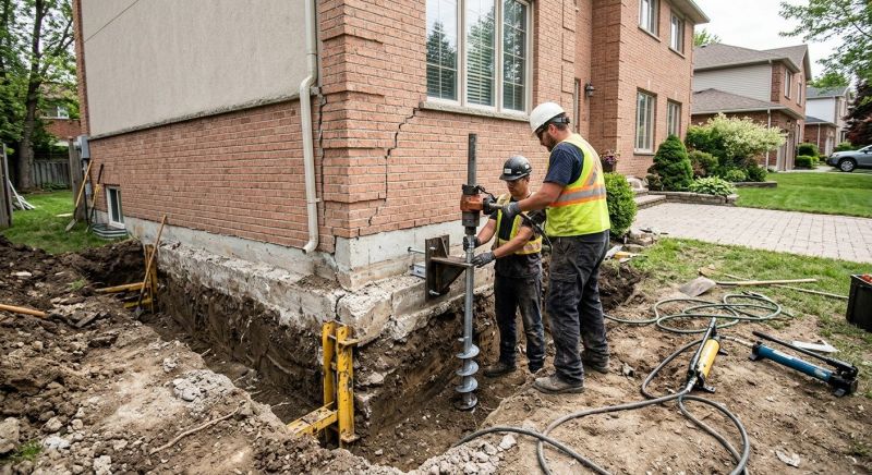 Sinking Foundation Repair in Huntingtown, MD