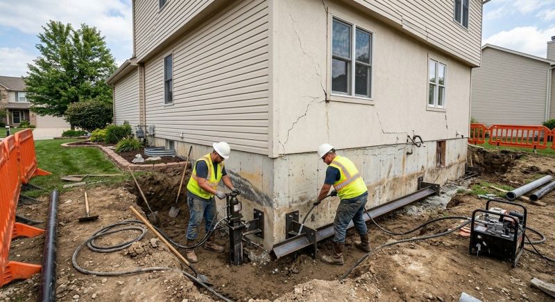 Sinking Foundation Repair in Suitland, MD